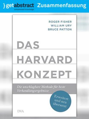 cover image of Das Harvard-Konzept (Zusammenfassung)